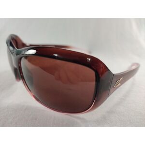 Kaenon Madison Sunglasses Translucent Cinnabar Burgundy SR-91 Polarized Italy